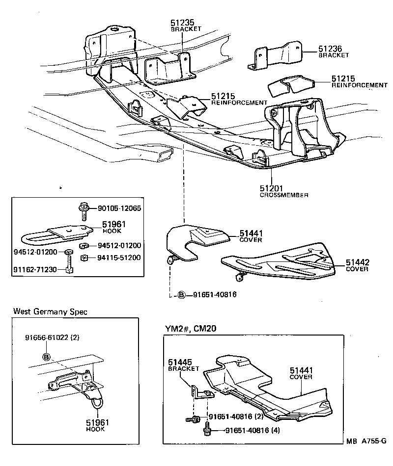 51409-27030 COVER, ENGINE UNDER, NO.2 product image