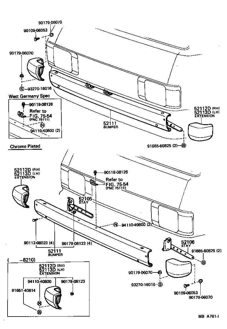 52011-29015 EXTENSION, FRONT BUMPER, RH product image