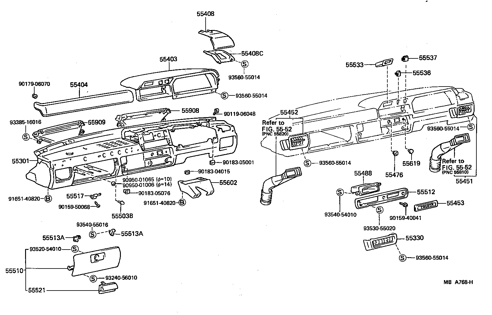 55301-95709 PANEL SUB-ASSY, INSTRUMENT product image