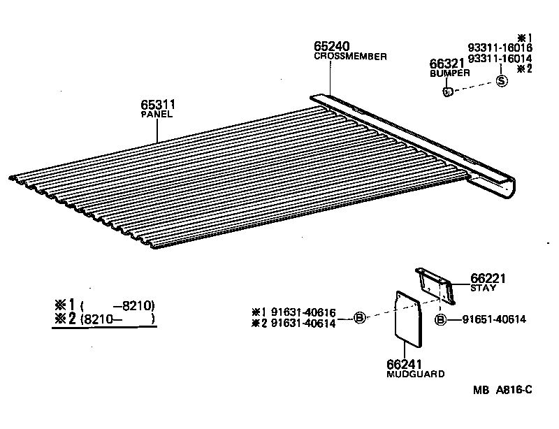 65263-95700 REINFORCEMENT, FLOOR SIDE FRAME product image