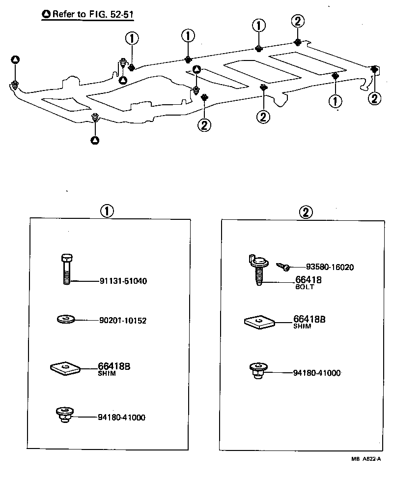 66103-87401 BOLT, MOUNTING product image