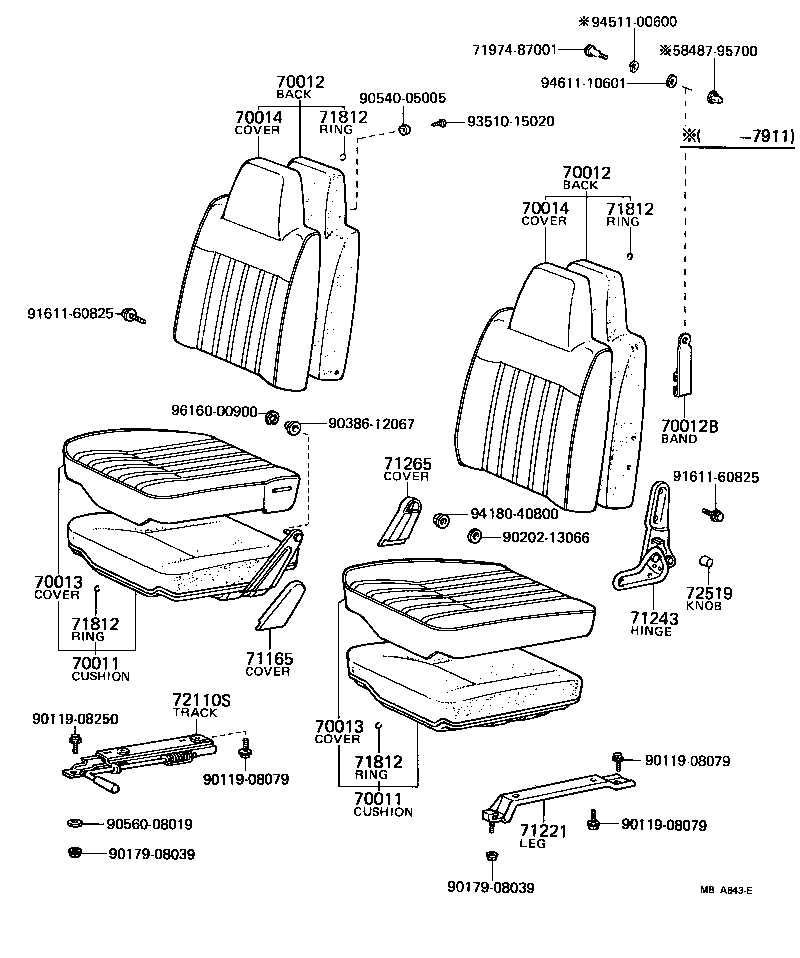 74716-95A01 SPRING, JACK HANDLE SUPPORT product image