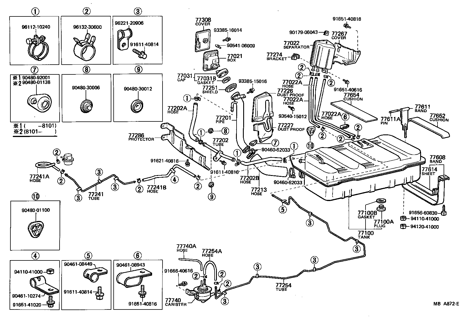 77259-27060 HOSE, FUEL, NO.1 (FOR BREATHER TUBE) product image