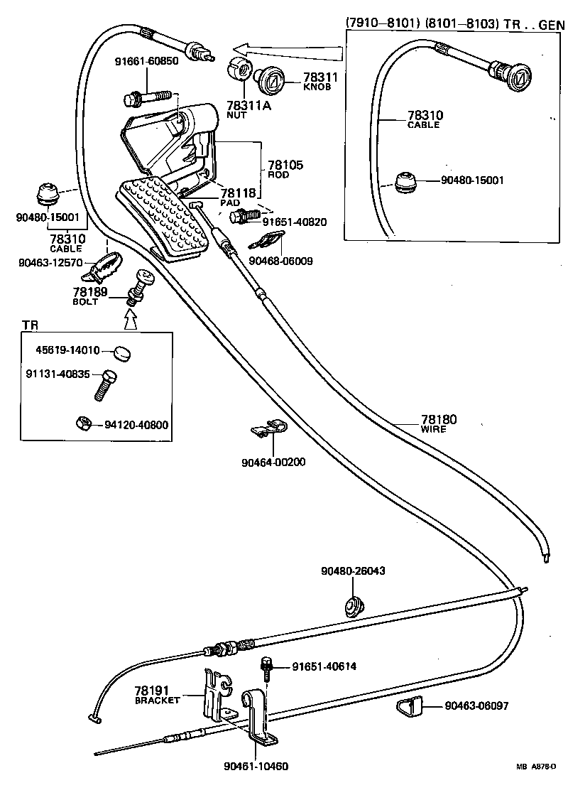 78183-95701 CLAMP (FOR ACCELERATOR WIRE SET) product image