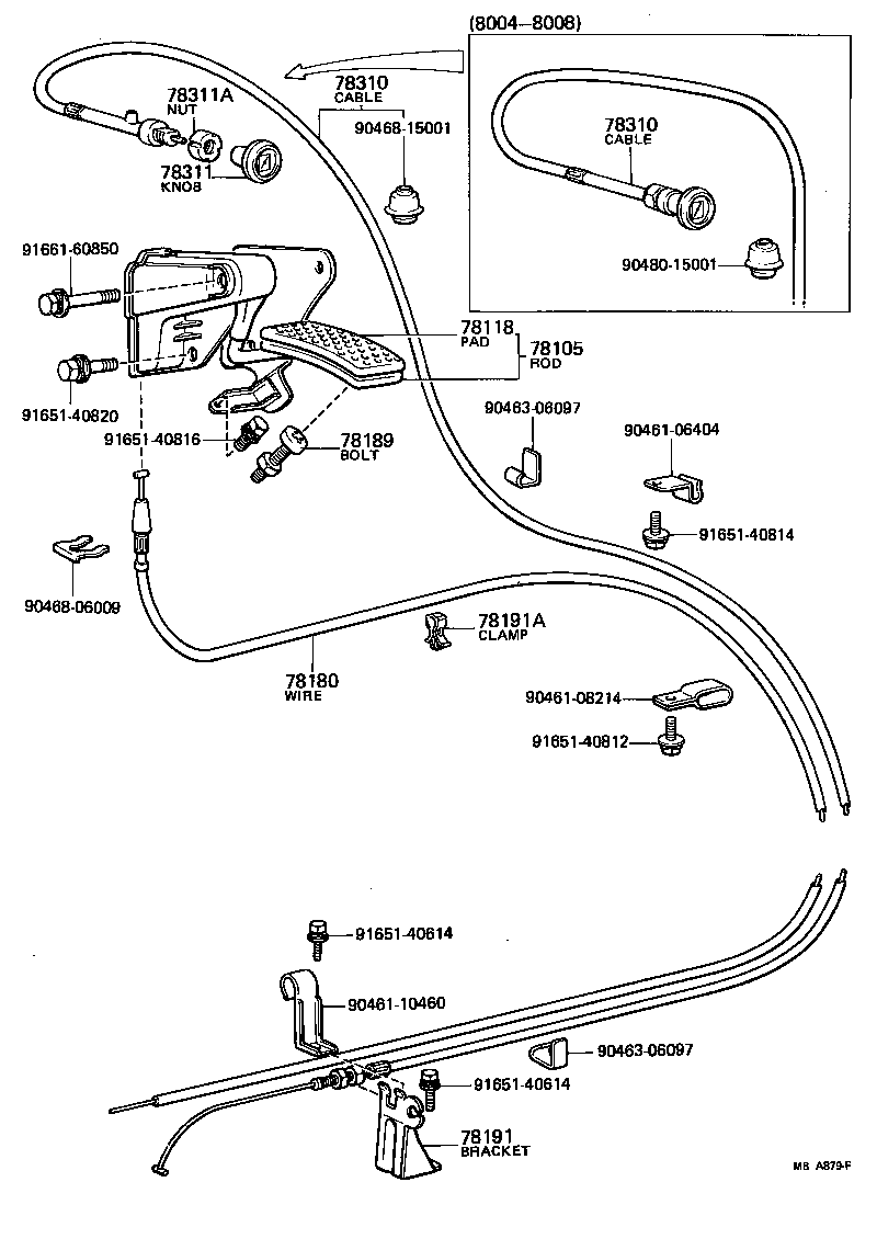 78183-95701 CLAMP (FOR ACCELERATOR WIRE SET) product image