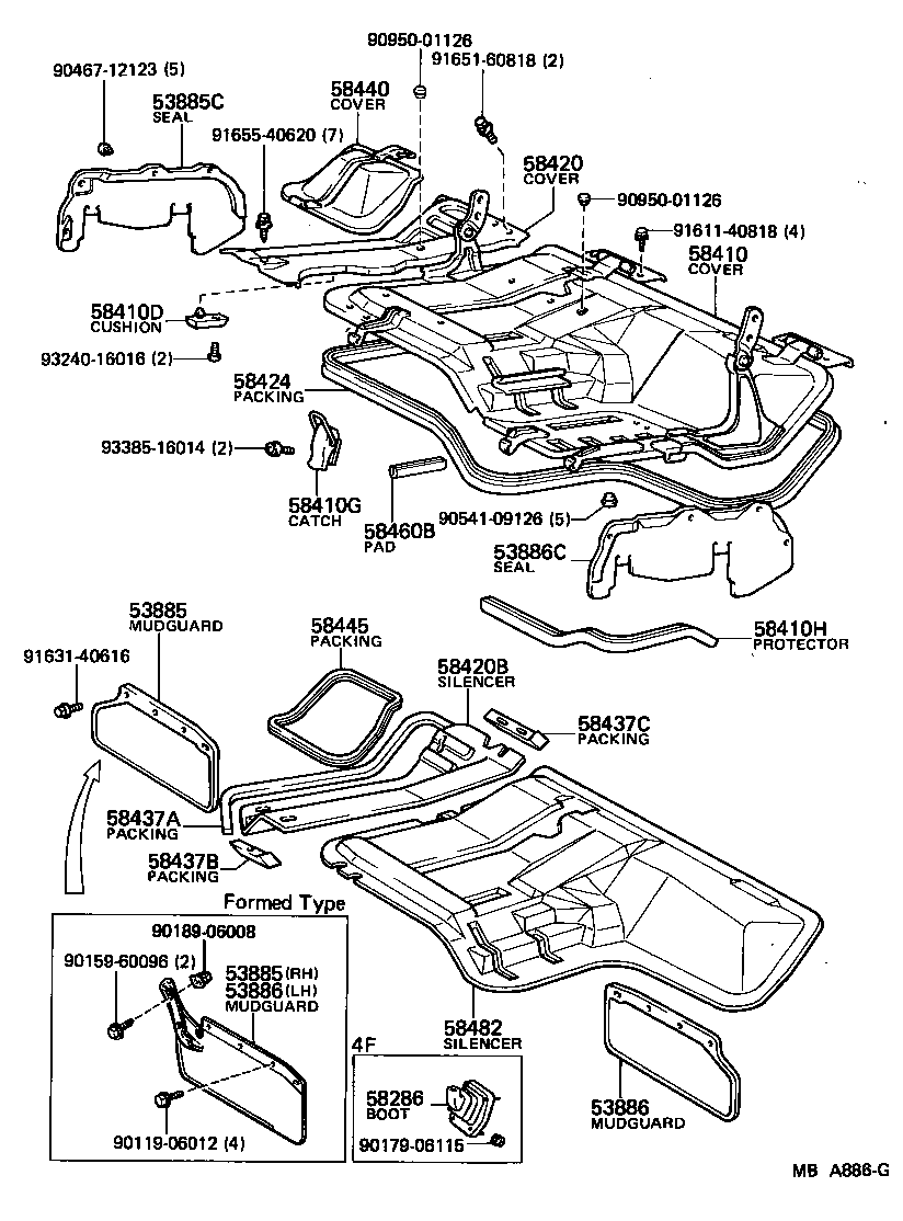51296-95700 BOLT, ENGINE FRONT SUPPORT MEMBER product image