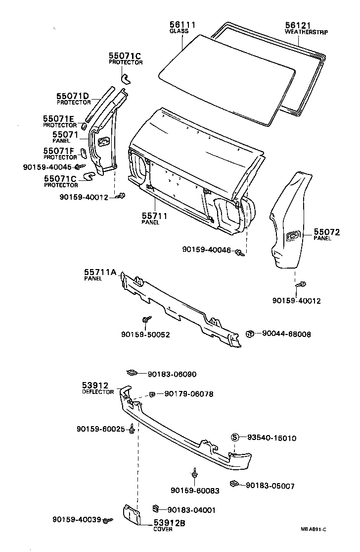 55717-87001 PROTECTOR, FRONT SIDE PANEL, NO.2 product image