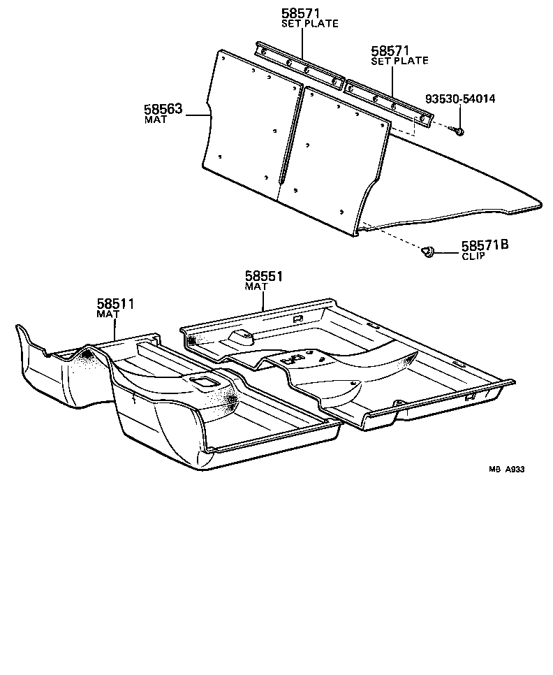 58540-16200-06 MAT, FLOOR, REAR product image