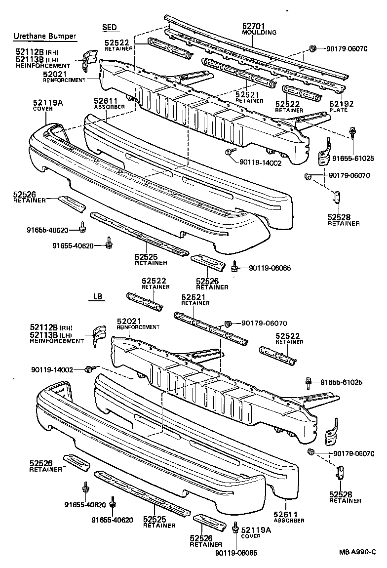 52021-12020 REINFORCEMENT SUB-ASSY, FRONT BUMPER product image
