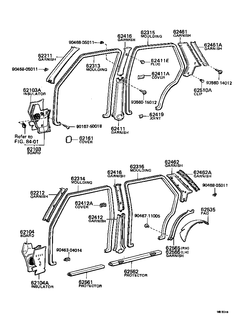 62382-95500 WEATHERSTRIP, ROOF SIDE RAIL, LH product image