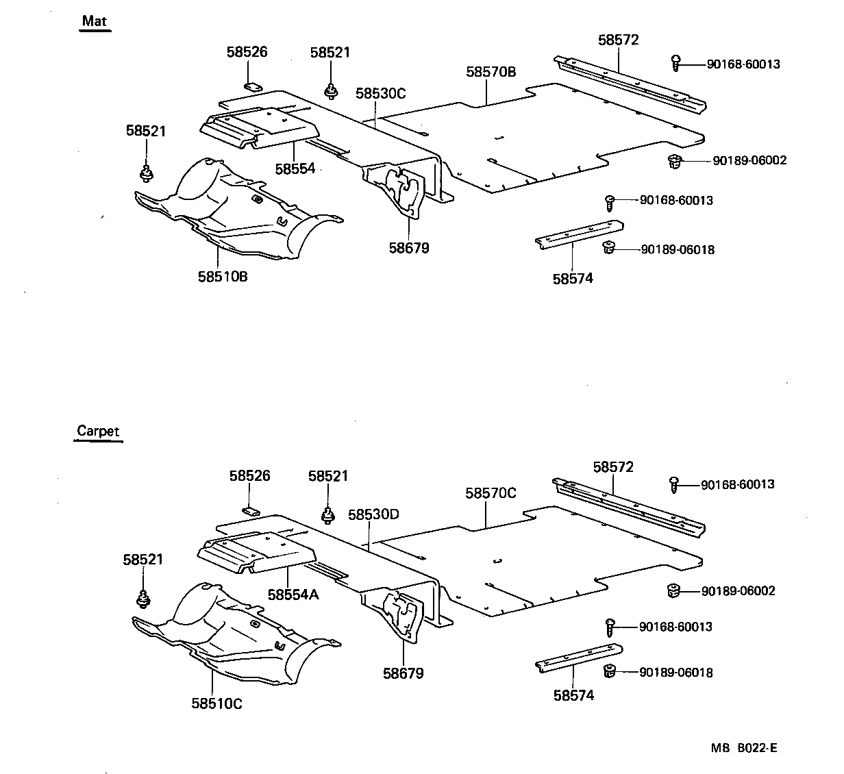58503-95752 CARPET ASSY, REAR FLOOR product image
