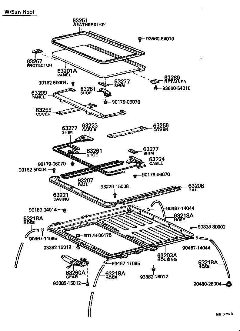 63111-30140 PANEL, ROOF product image