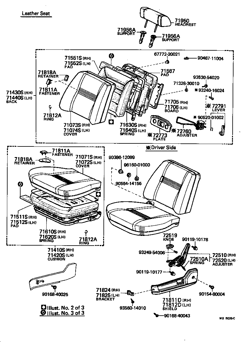 71073-30870 COVER, FRONT SEAT BACK, RH(FOR SEPARATE TYPE) product image