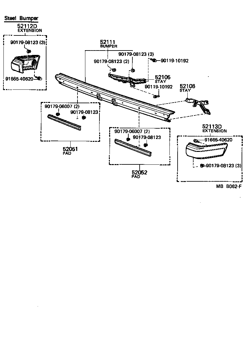 52021-22040 REINFORCEMENT SUB-ASSY, FRONT BUMPER product image