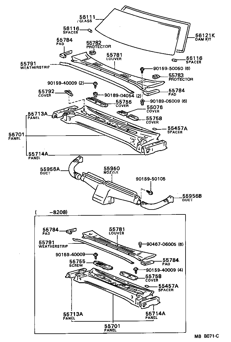 55700-22520 PANEL SUB-ASSY, COWL product image