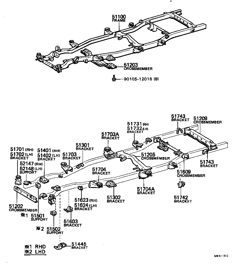 51001-35681 FRAME ASSY product image