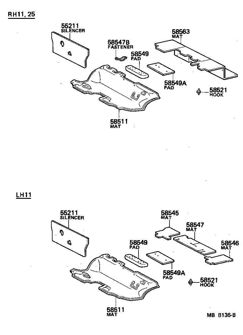 58338-90700 SET PLATE, REAR FLOOR MAT, REAR product image