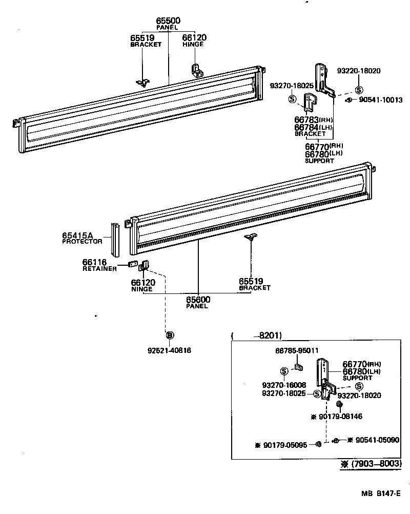 65313-95405 PANEL, FLOOR FRONT CORNER, RH product image