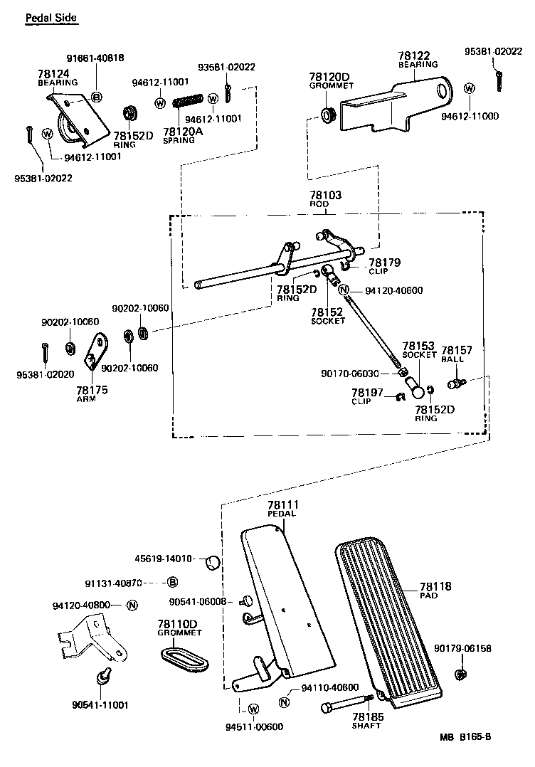78103-95212 ROD, ACCELERATOR LINK product image