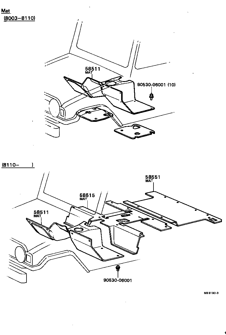 58510-87609 MAT, FLOOR, FRONT product image