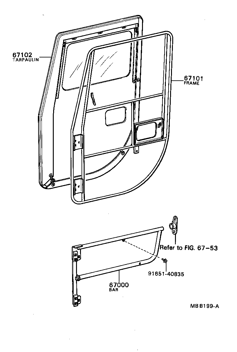 67002-87606 PANEL SUB-ASSY, FRONT DOOR, LH product image