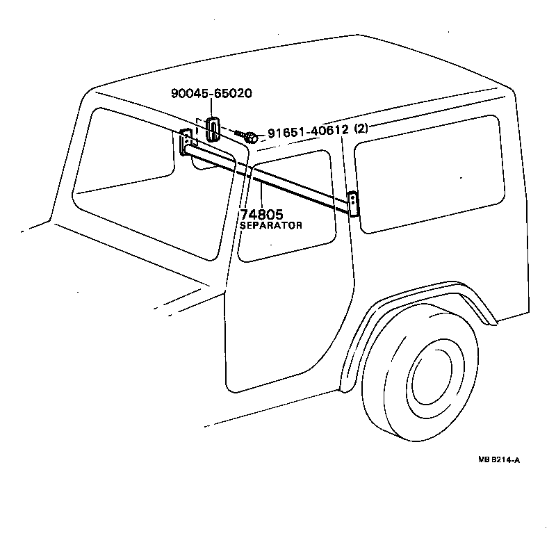 74805-87601 SEPARATOR SUB-ASSY product image