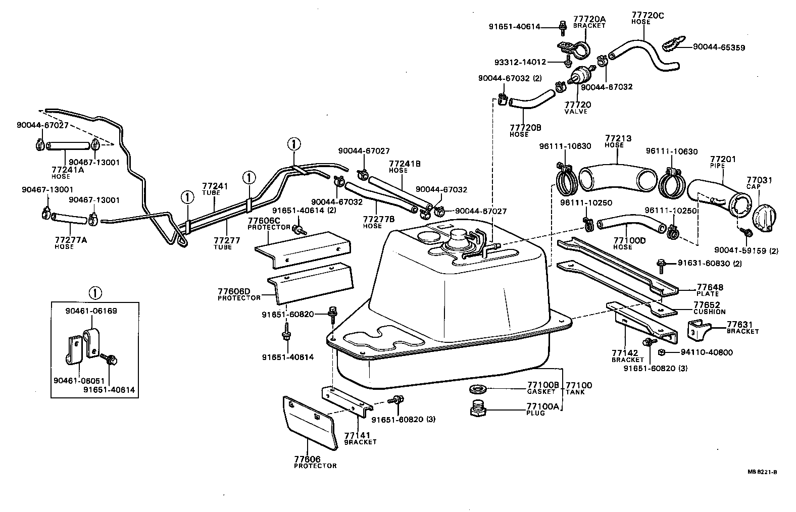 77100-87615 TANK ASSY, FUEL product image