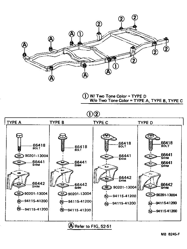 Toyota 90950-04020 SHIM, MOUNTING, NO.1