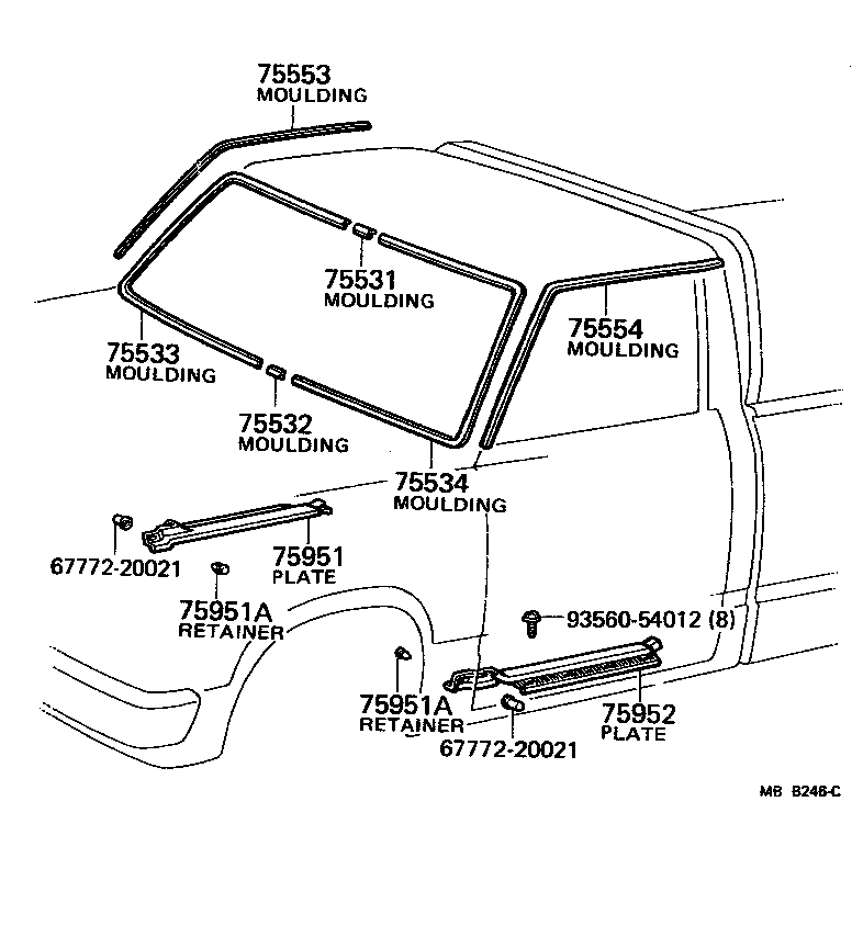 Toyota 67912-89103-05 PLATE, FRONT DOOR SCUFF, OUTSIDE LH