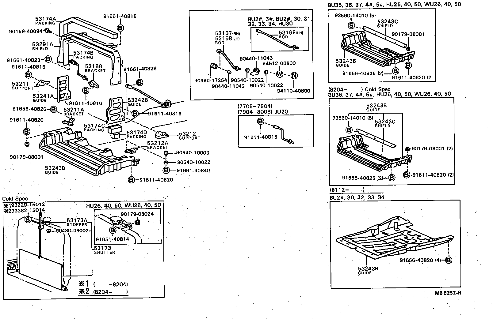 88899-95402 PACKING, NO.3(FOR RADIATOR WIND SHUTTER) product image