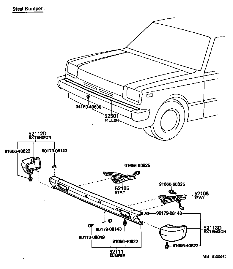 52021-10010 REINFORCEMENT SUB-ASSY, FRONT BUMPER product image