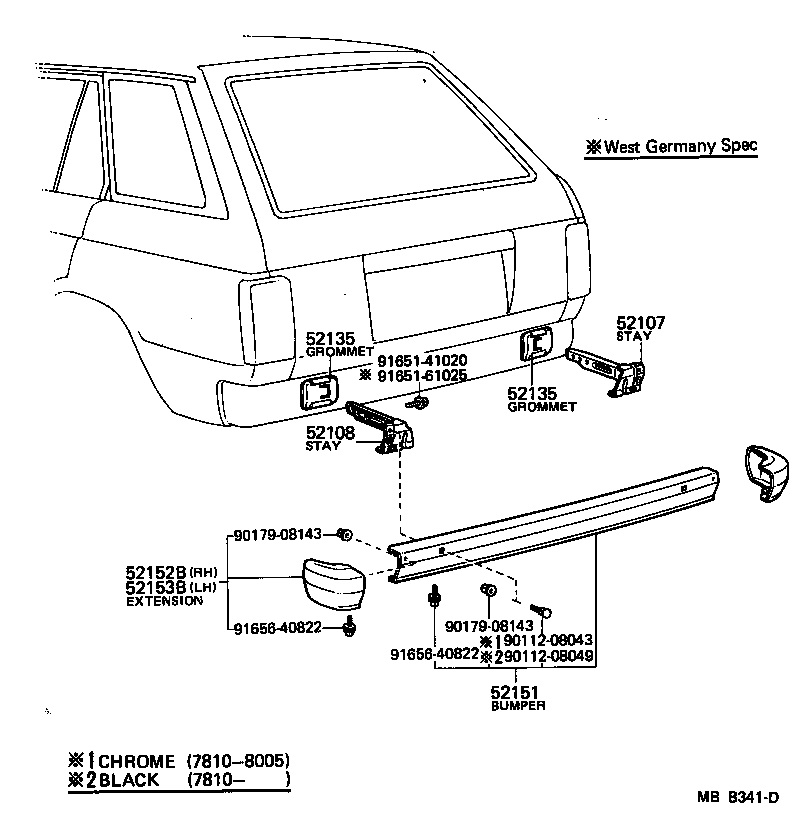 52015-10021 STAY SUB-ASSY, REAR BUMPER, RH product image