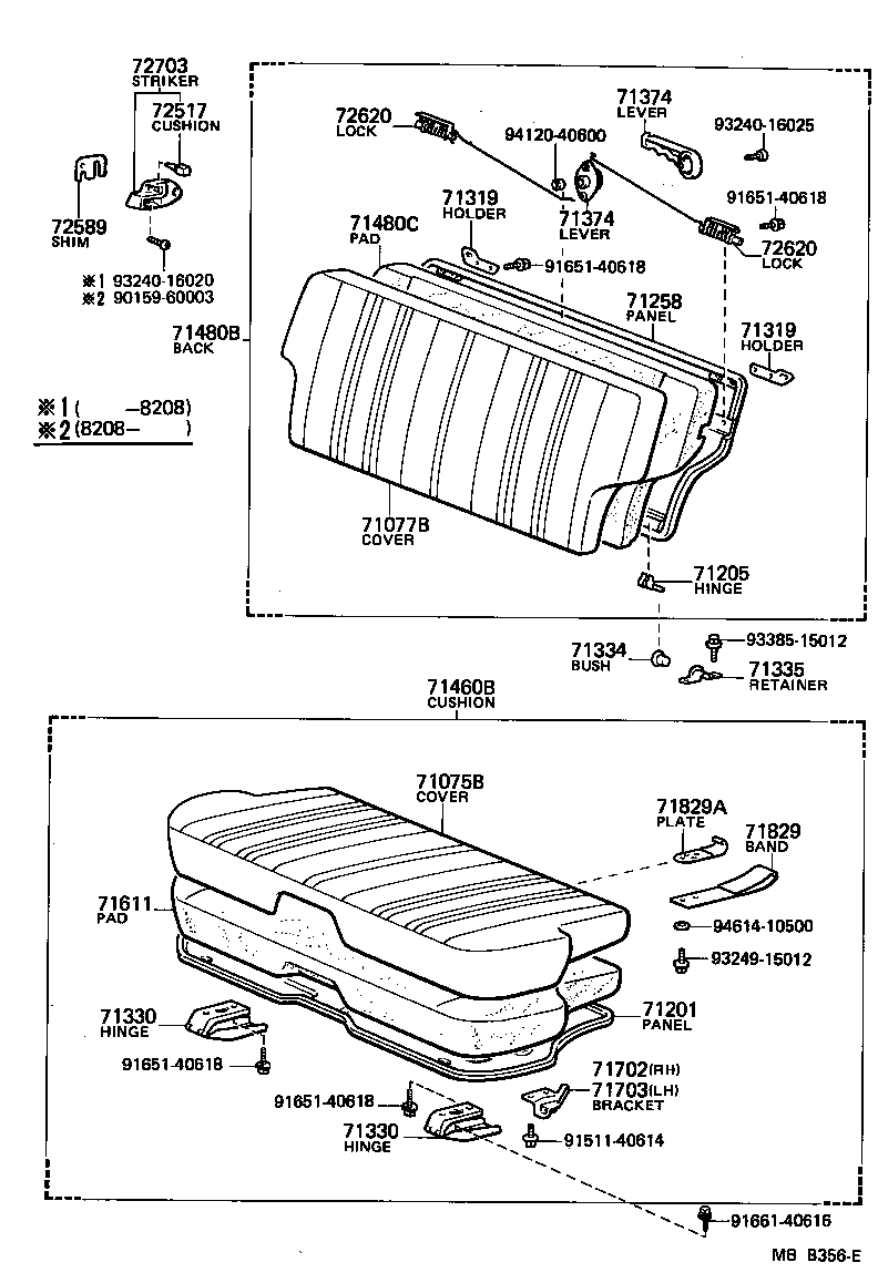 71202-10032 PANEL SUB-ASSY, REAR SEAT BACK product image