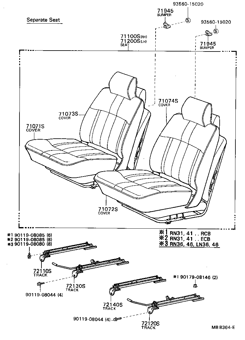 71073-95159-01 COVER, FRONT SEAT BACK(FOR BENCH TYPE) product image