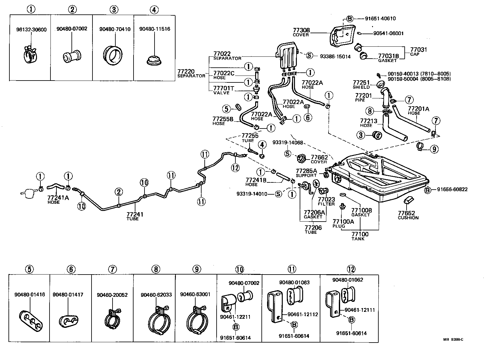 95332-06005 HOSE OR TUBE(FOR FUEL EVAPORATIVE SEPARATOR) product image