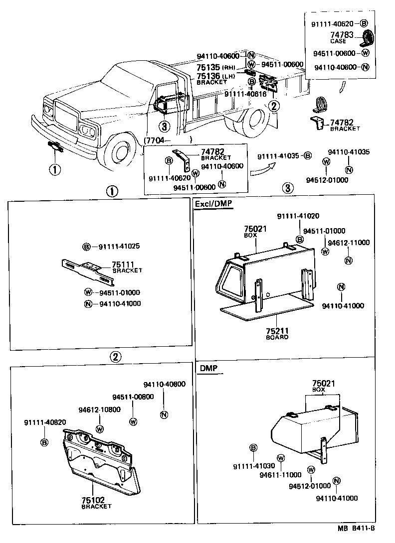 75202-95210 BRACKET, TOOL BOX product image