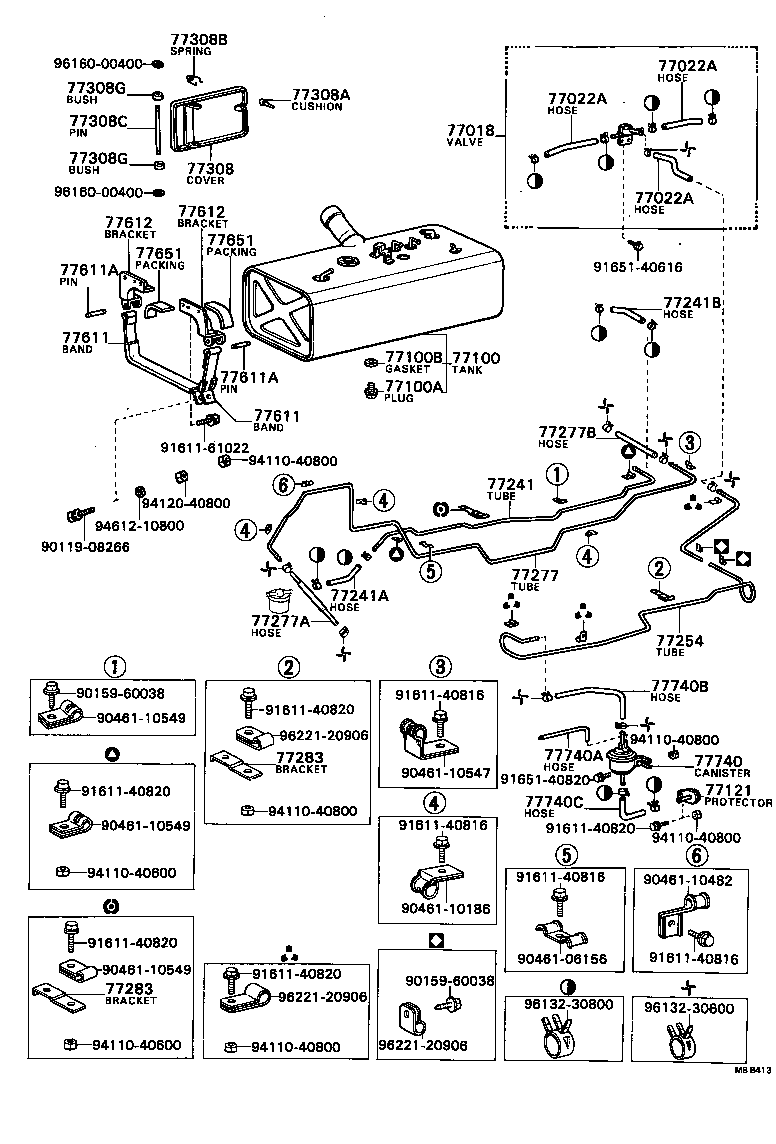 77255-36030 TUBE, FUEL RETURN, NO.1 product image