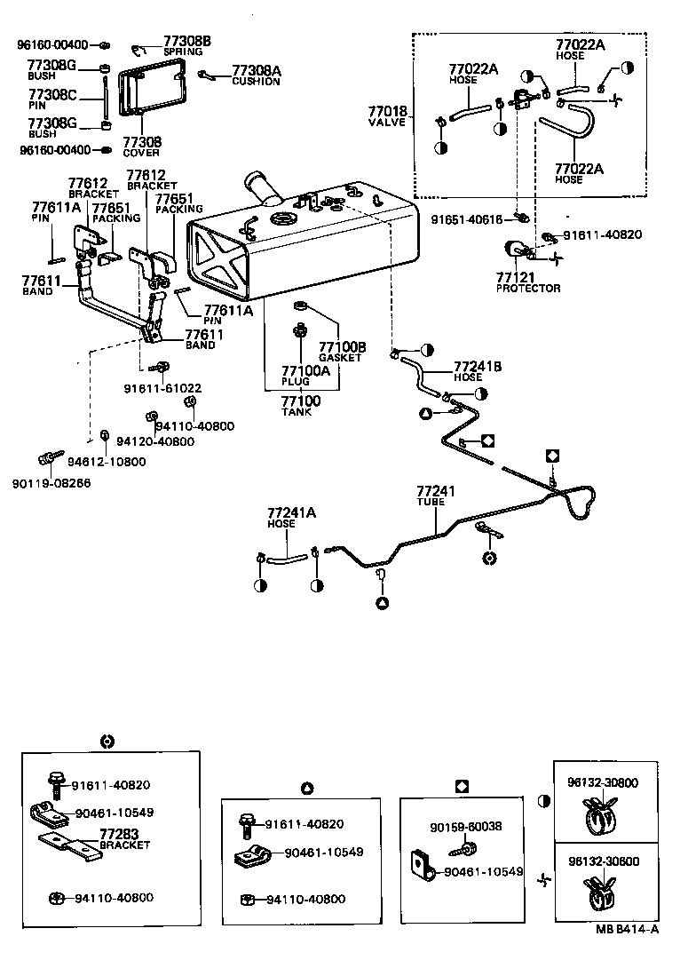77255-36030 TUBE, FUEL RETURN, NO.1 product image