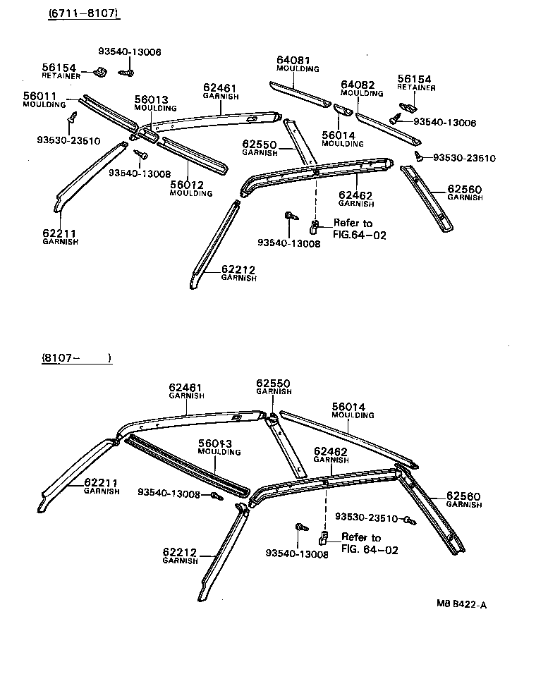 58662-91401 PAD, QUARTER WHEEL HOUSE TRIM product image