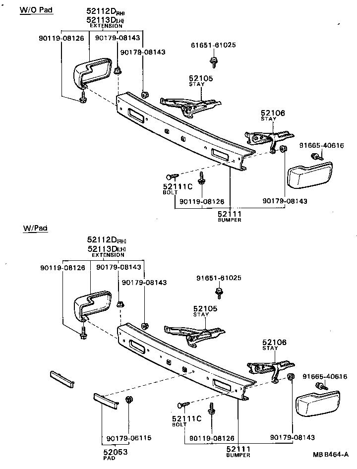 52018-19035 BUMPER ASSY, FRONT product image