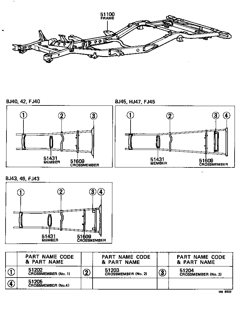 51001-60237 FRAME ASSY product image