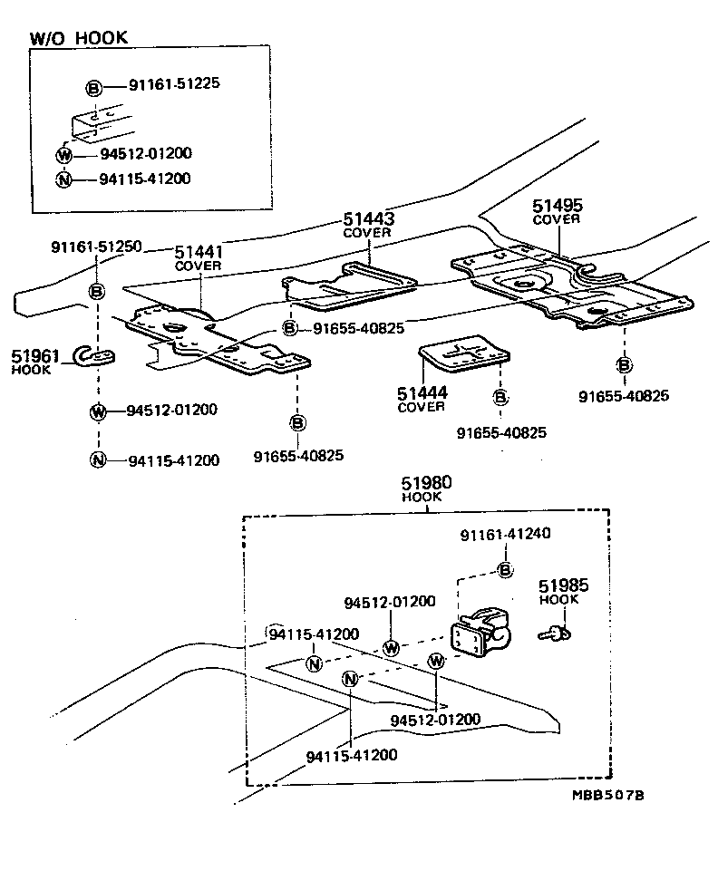 Toyota 51454-60013 COVER, ENGINE UNDER, REAR LH