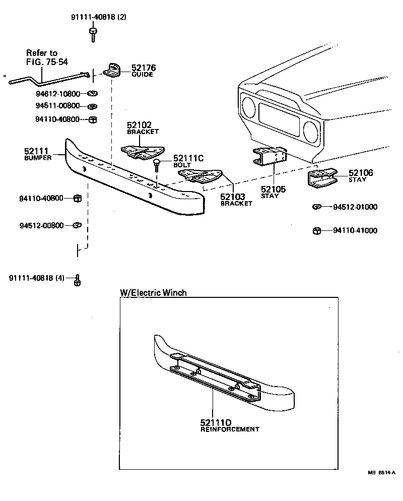 52111-60030 BUMPER ASSY, FRONT product image