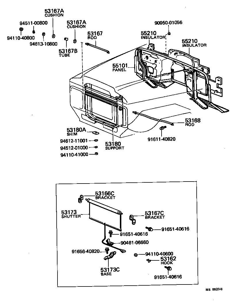 55101-90286 PANEL SUB-ASSY, DASH product image