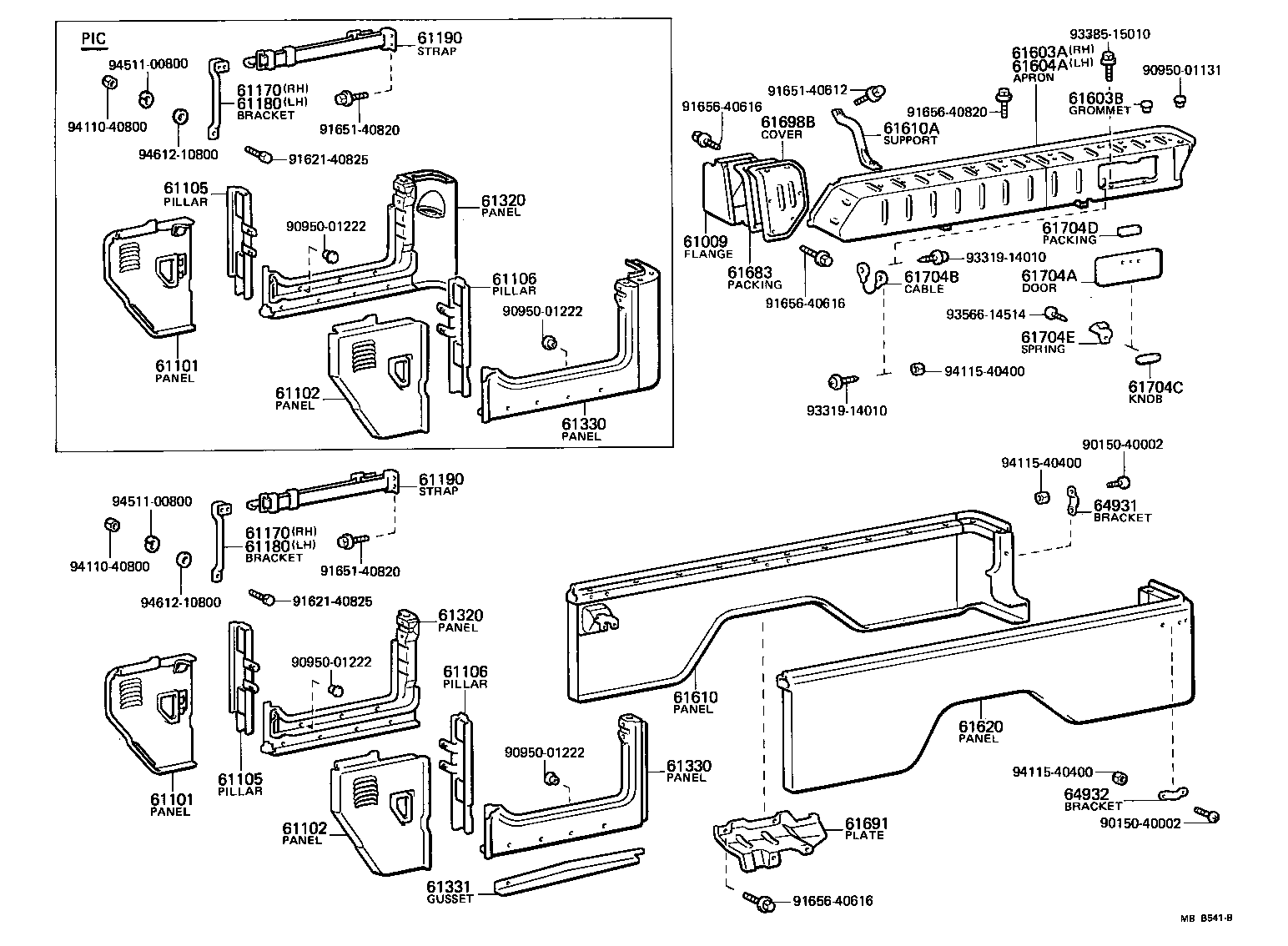 55007-90809 PANEL SUB-ASSY, COWL SIDE, RH product image