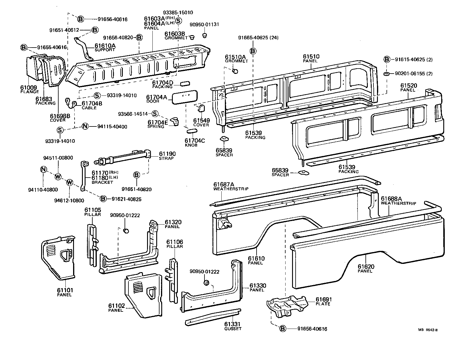 55007-90809 PANEL SUB-ASSY, COWL SIDE, RH product image