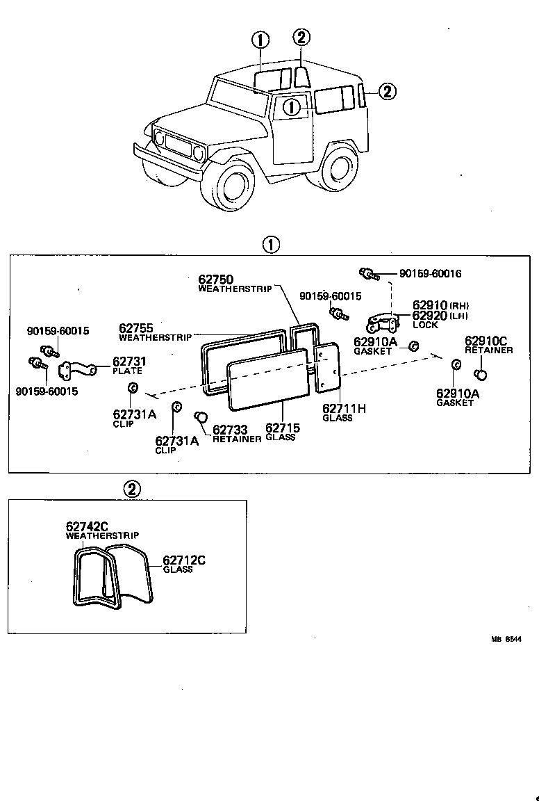62897-90800 GUARD ASSY, SIDE WINDOW product image