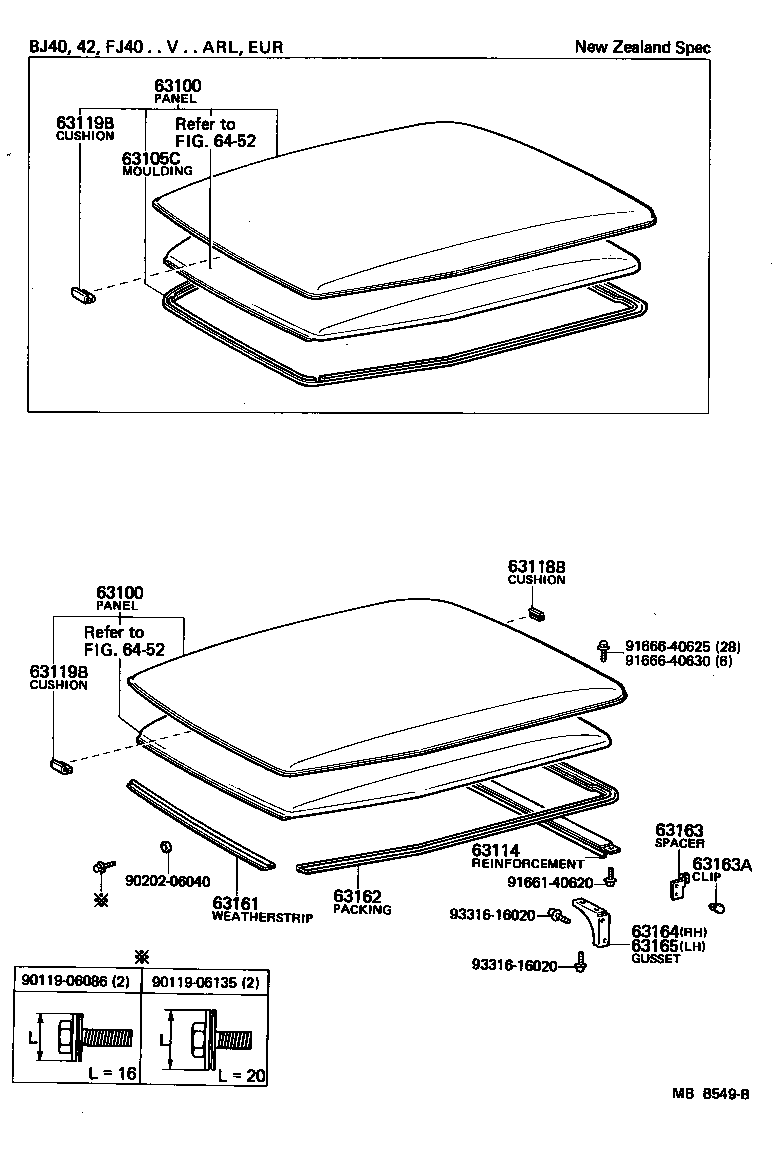 63100-90804 PANEL ASSY, ROOF product image