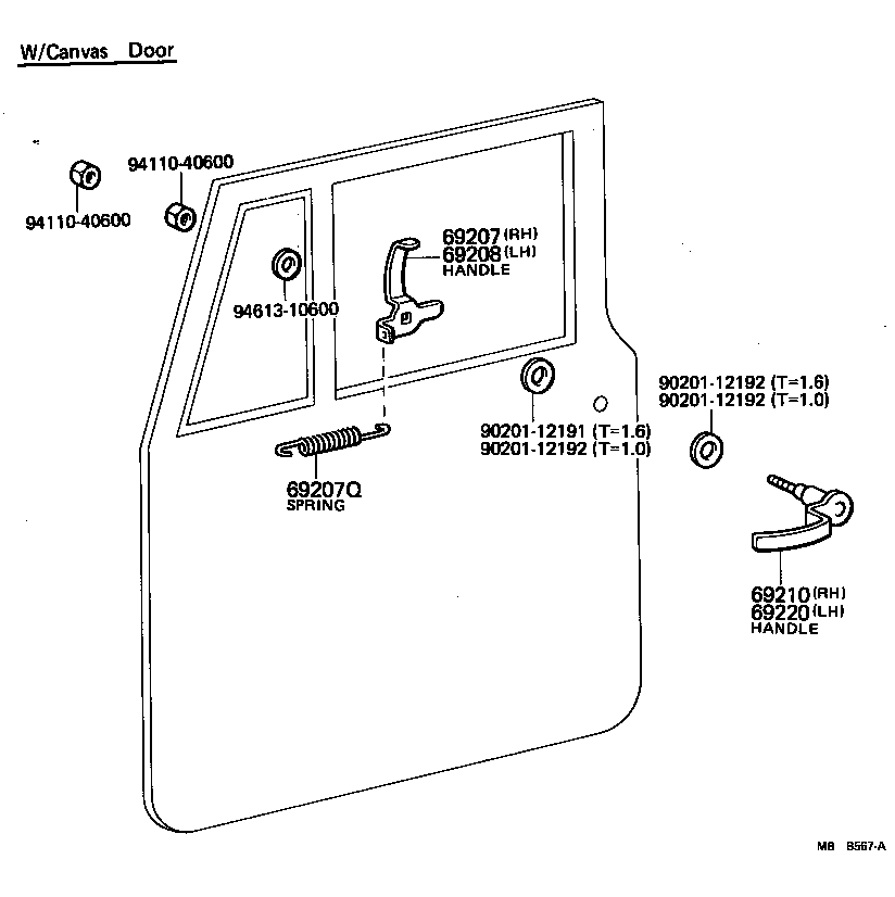 69277-90800 BEZEL, FRONT DOOR INSIDE HANDLE product image