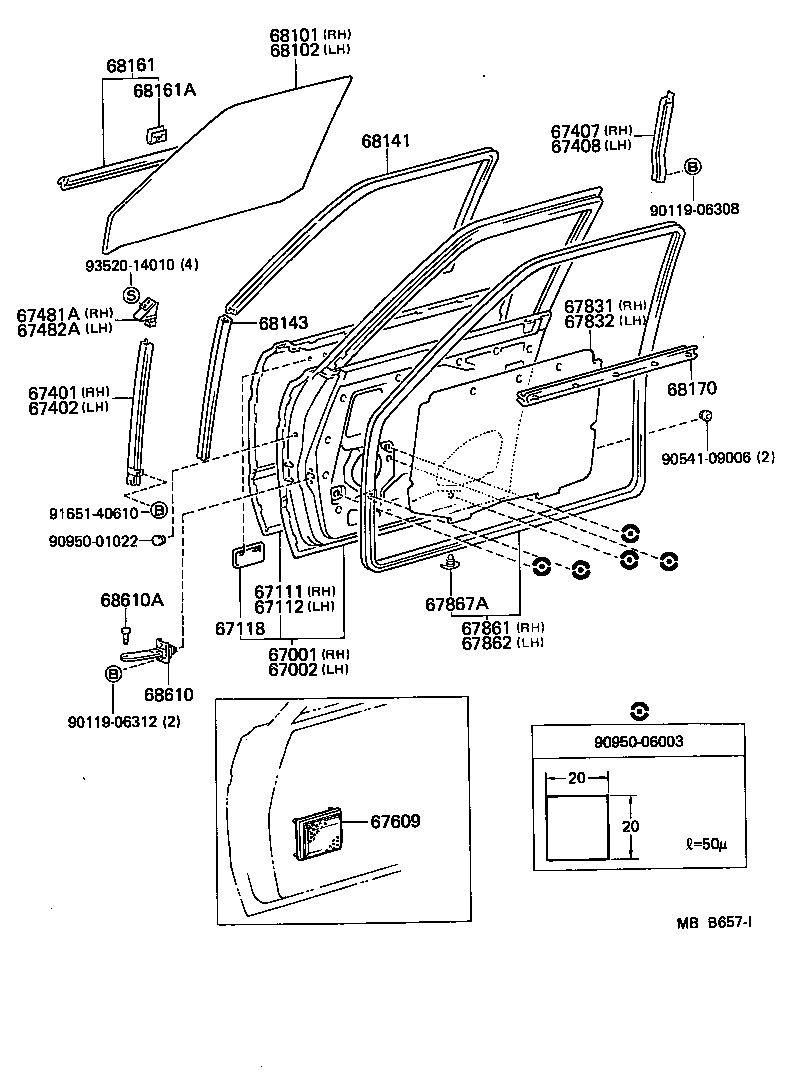 67001-90A24 PANEL SUB-ASSY, FRONT DOOR, RH product image